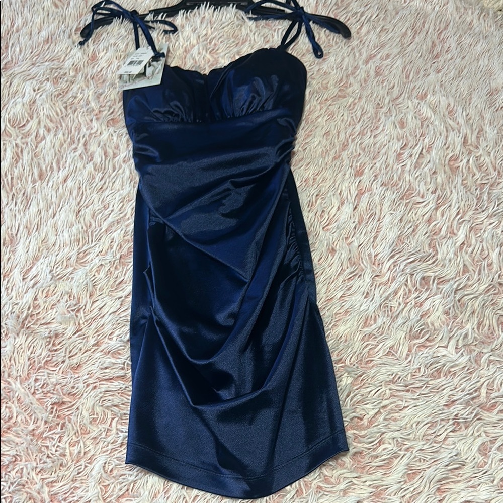 Elegant Navy Blue Dress